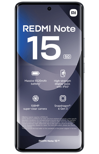 Xiaomi Redmi Note 15 5G 8GB/512GB Schwarz