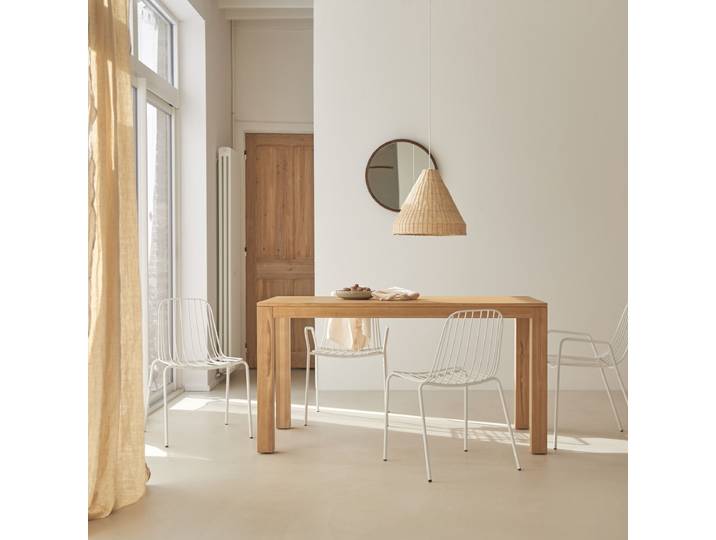 Tisch Eden aus massivem Teakholz 150 x 75 - Natur