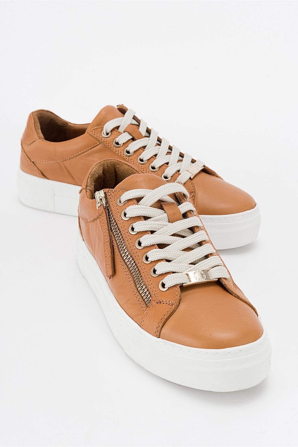 Beryl Leather Zip Turnschuh Women