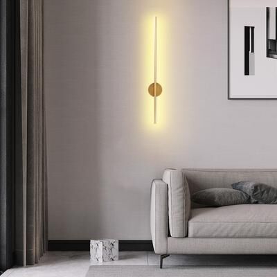 Friendly Fresh Finds Modern Wireless Wall Light Rechargeable Wall Sconce With Remote Control For Bedroom Hallway gold 1pcs