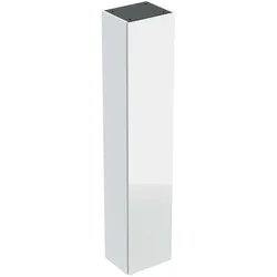Geberit iCon Hochschrank mit einer Tür, 36x180x29,1 cm, 502.316.01.2, Farbe: Korpus: weiß / lackiert hochglänzend, Front: weiß / Glas glänzend