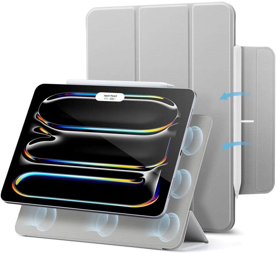 ESR iPad Pro 13" (2025 / 2024) Rebound Magnetic Cover - Grå