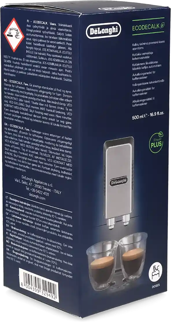 DeLonghi Ontkalker Eco Decalk DLSC500 - 5 Doseringen voor espressomachine