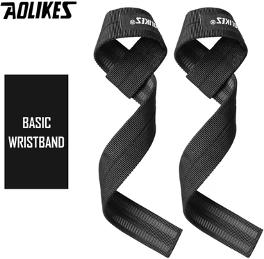 Inspire Curations AOLIKES Anti Slip Weight Lifting Straps Heavy Duty Deadlift Straps For Powerlifting, Bodybuilding & Strength Training basic