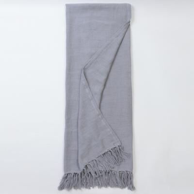 Cottage Home Dempsey, Linen, Grey, Super Throw