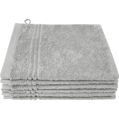 Waschhandschuh DYCKHOFF "Nature", silber, B:16cm L:21cm, Baumwolle, Waschlappen