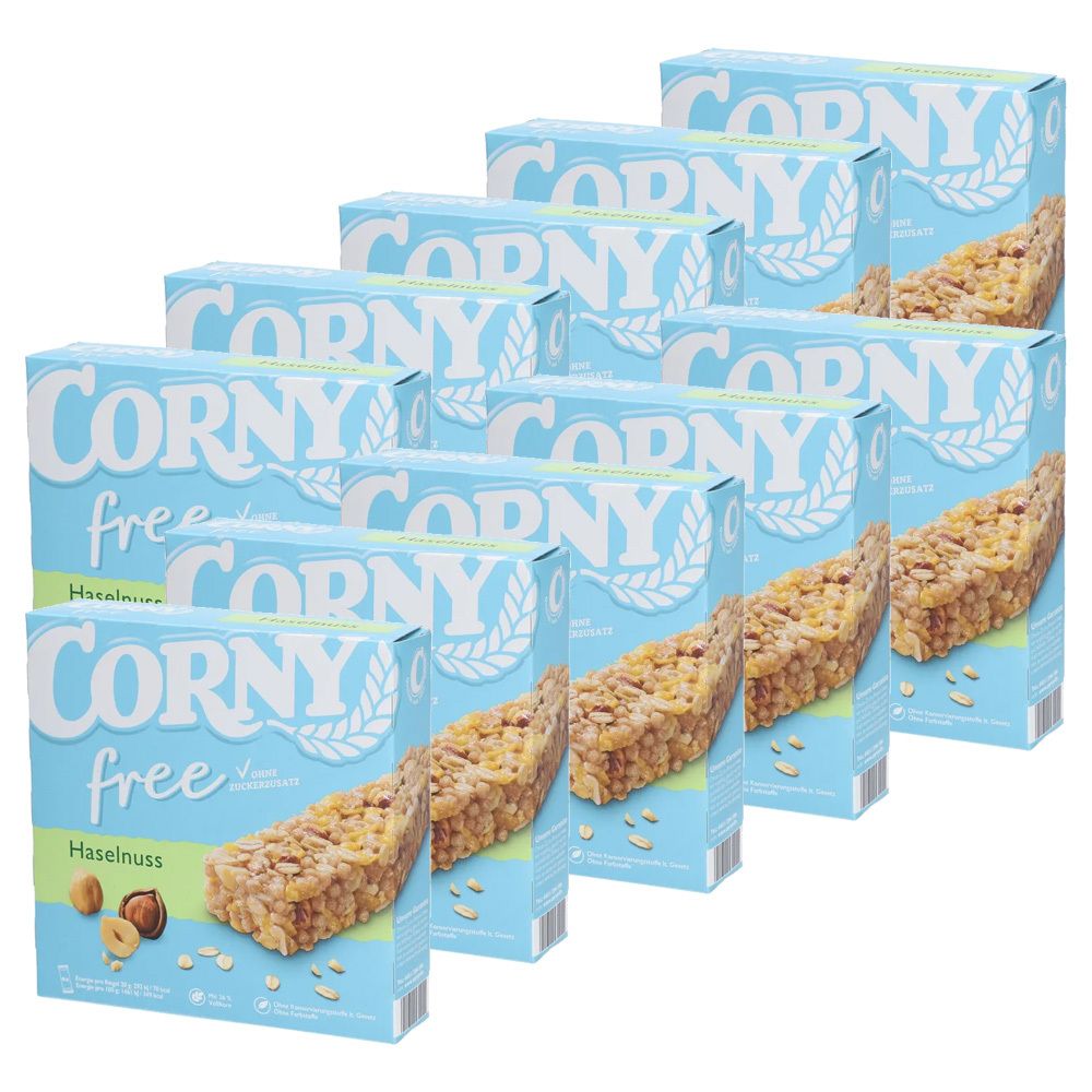 Corny free Haselnuss x10 10x6 St Riegel