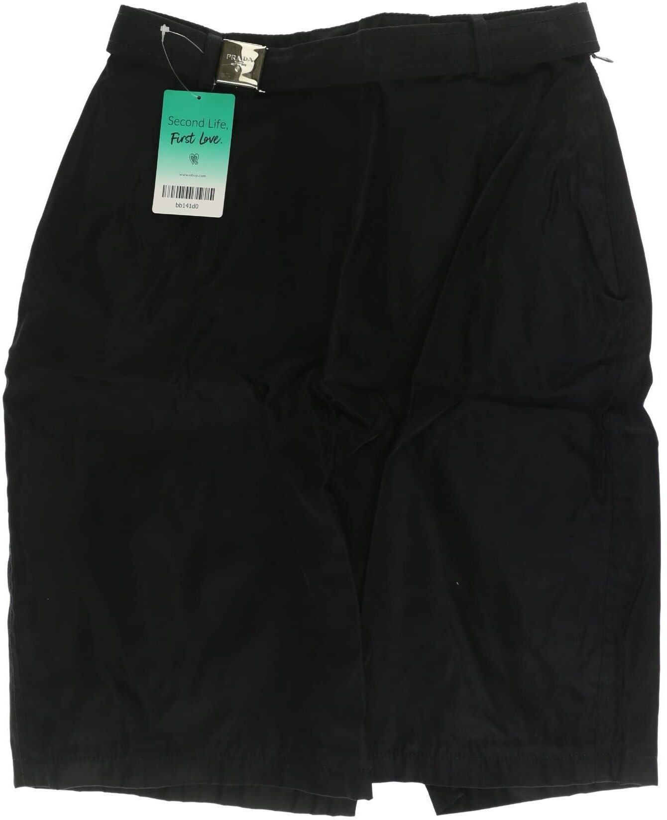 Prada Damen Rock, Marineblau, Gr. L, Synthetik / Viskose - Second Hand