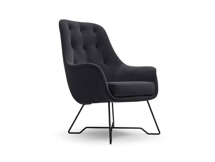 Goldstoff Sessel Polstersessel Wohnzimmer mit PUR-Schaum & gepolsterter Rückenlehne (Relaxsessel Einzelstück, 1-St., Polstersessel Komfortzone), Lesesessel Komfortsessel für Wohnbereich mit bequemer Polsterung