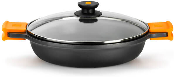 BRA Cookware BRA Efficient 36cm Low Casserole with Lid