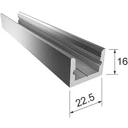 Vitris, Profil + Stange, Boden-Wand-Profil Portavant 60/120