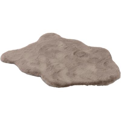Fellteppich "Tender", braun (cappuccino), B:70cm H:26mm L:110cm, Kunstfaser, SCHÖNER WOHNEN-KOLLEKTION, Teppiche, Fellteppich, weich durch Microfaser, Kaninchenfell Haptik, Kunstfell, waschbar
