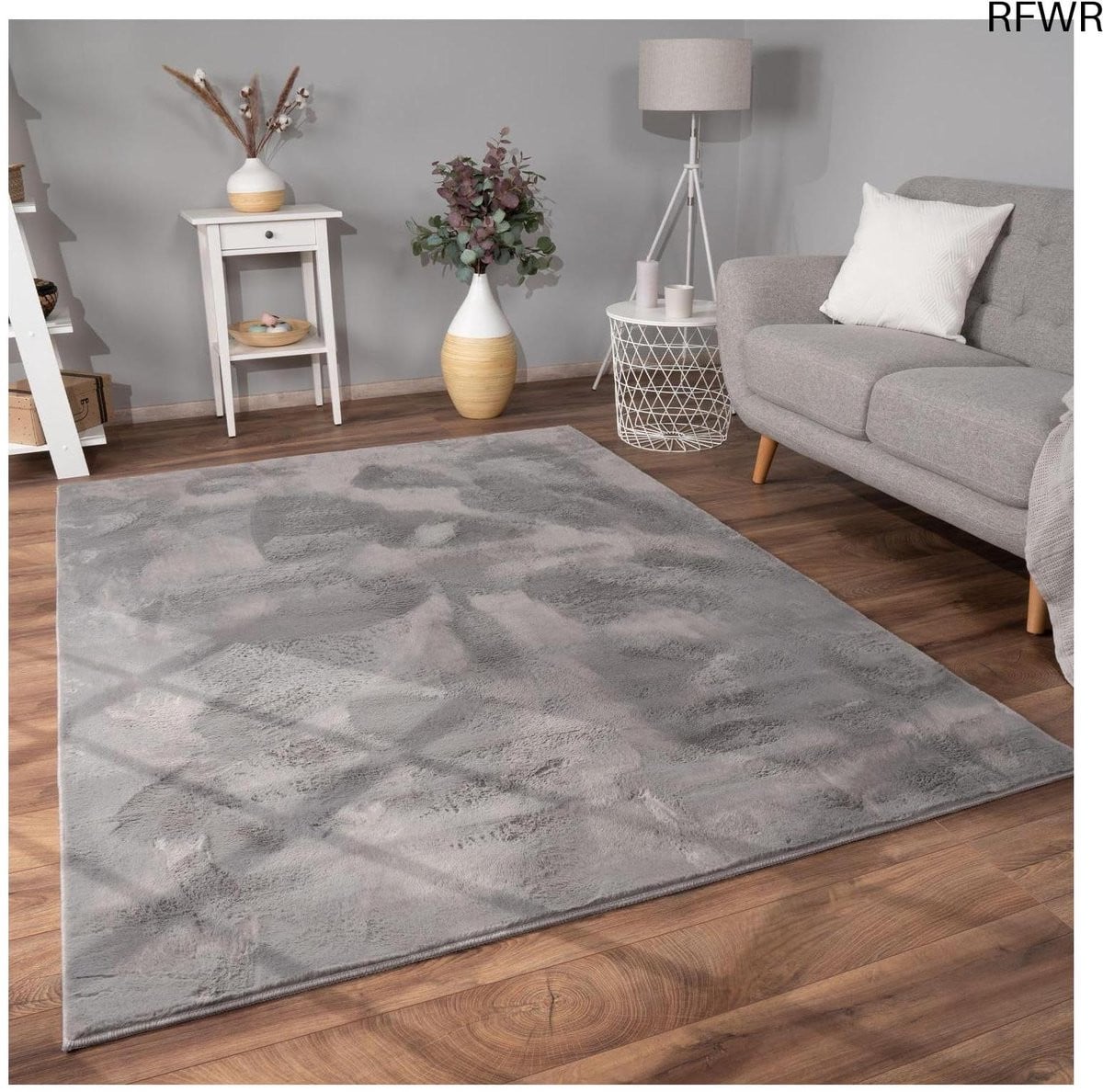 RFWR Hoogpolig Shaggy Tapijt voor de Woonkamer - Antraciet - 160 x 220 cm