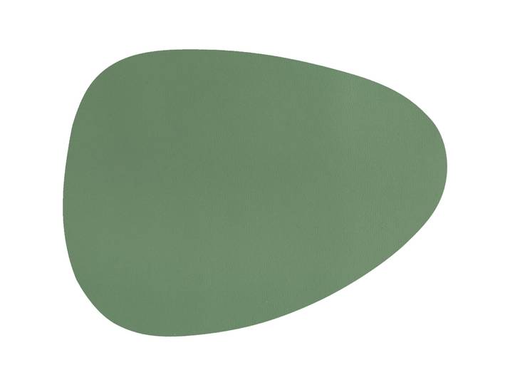 ZICZAC Tischset Togo grün Kunstleder Eigene Form B 43 cm - Tischset