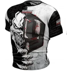 Masters, Herren, Sportshirt, Trainingsshirt (L, M, S, XL, XXL), Weiss, Schwarz