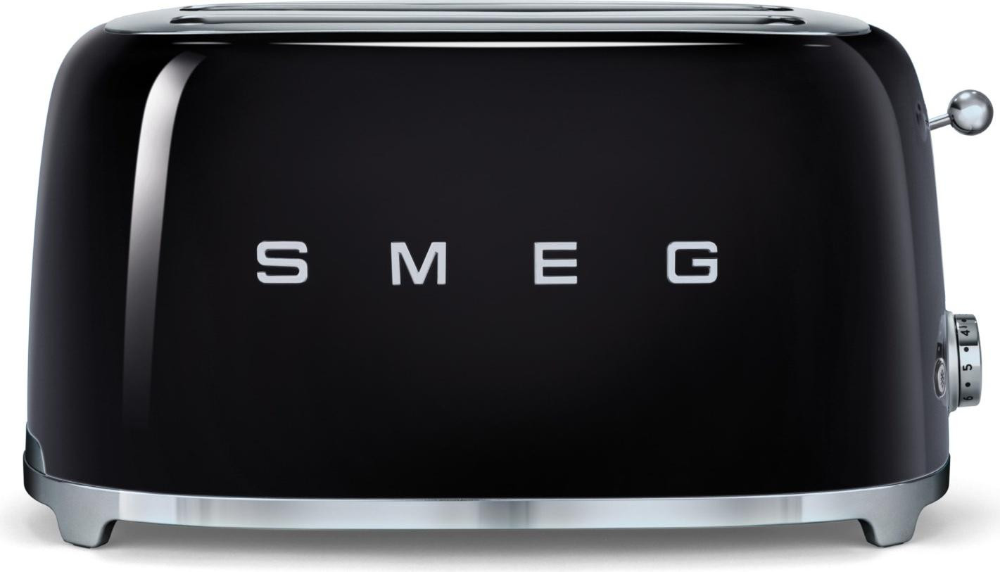 Smeg TSF02BLEU 4-sleuf toaster zwart