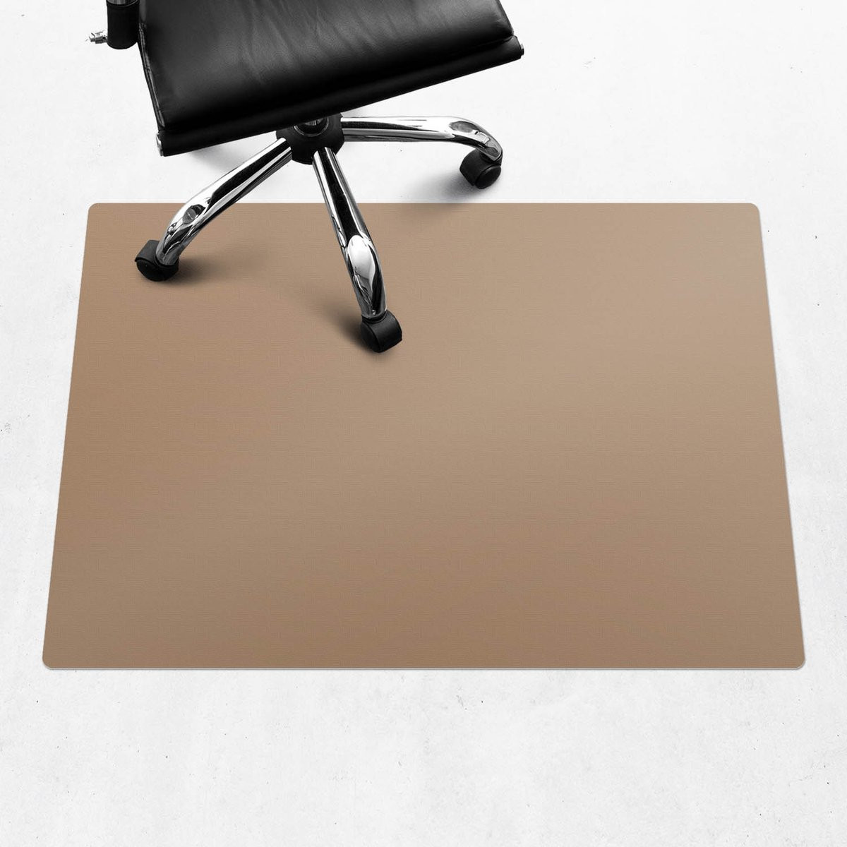 Wallfluent Vloerbeschermer Geroosterde walnoot - Lichtbruin - 100 x 70 cm