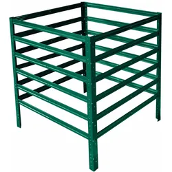 shelfplaza HOME 100x70x70 cm Komposter in garten grün mit 490 Liter Volumen