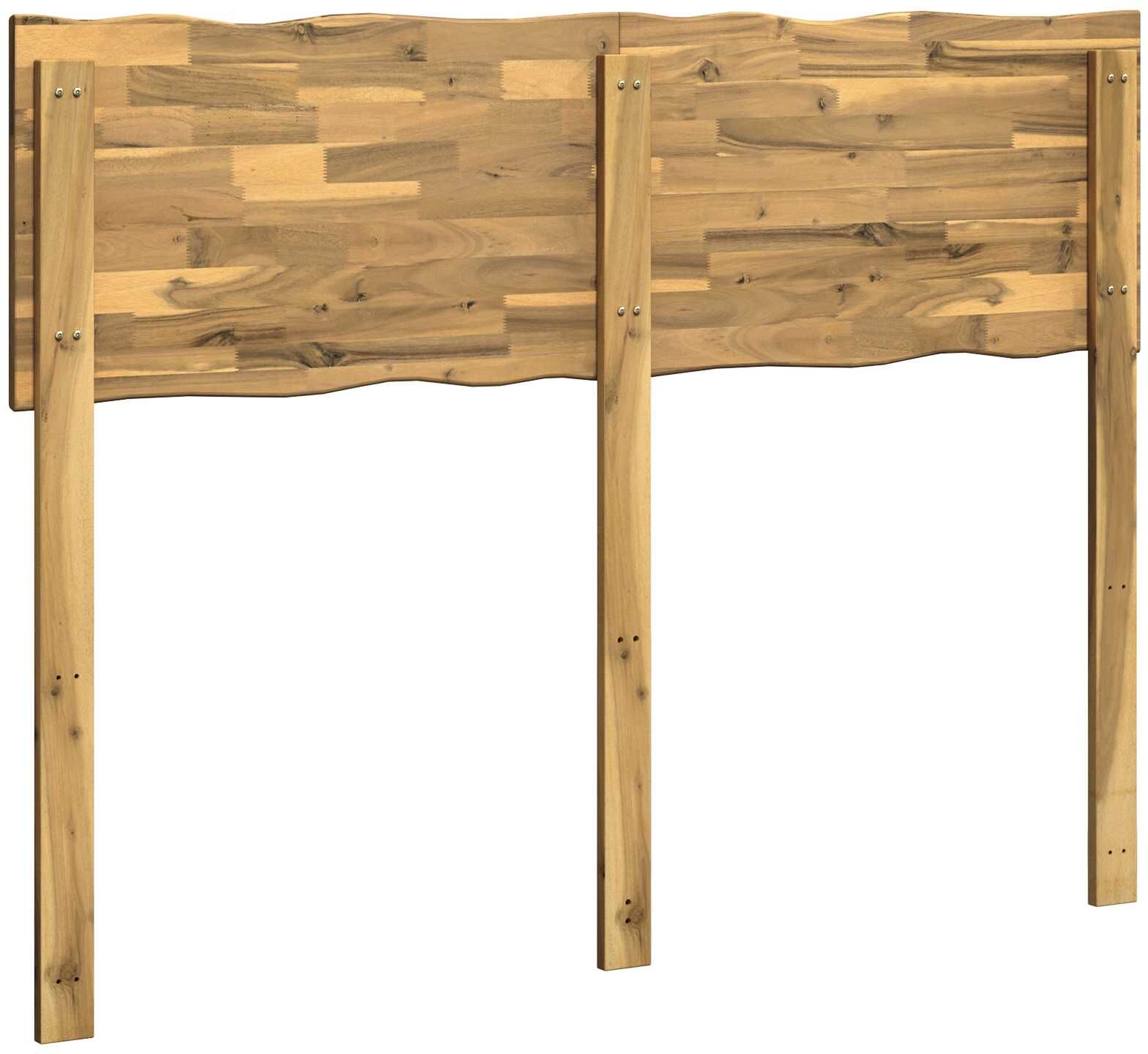 vidaXL Tête de lit en bois brut ROSTOCK Blanchi 150 cm