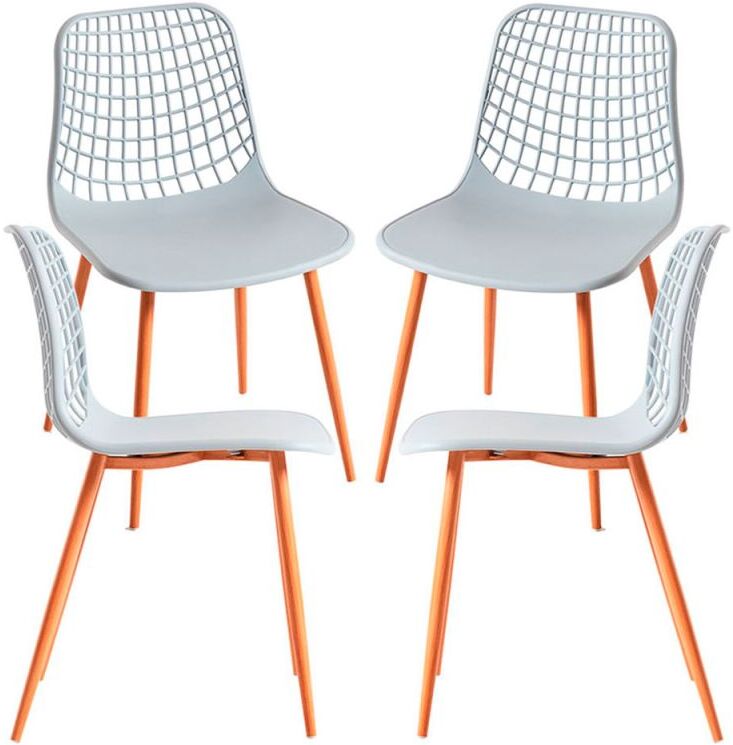 RegalosMiguel Pack 4 Sillas Riva - Gris
