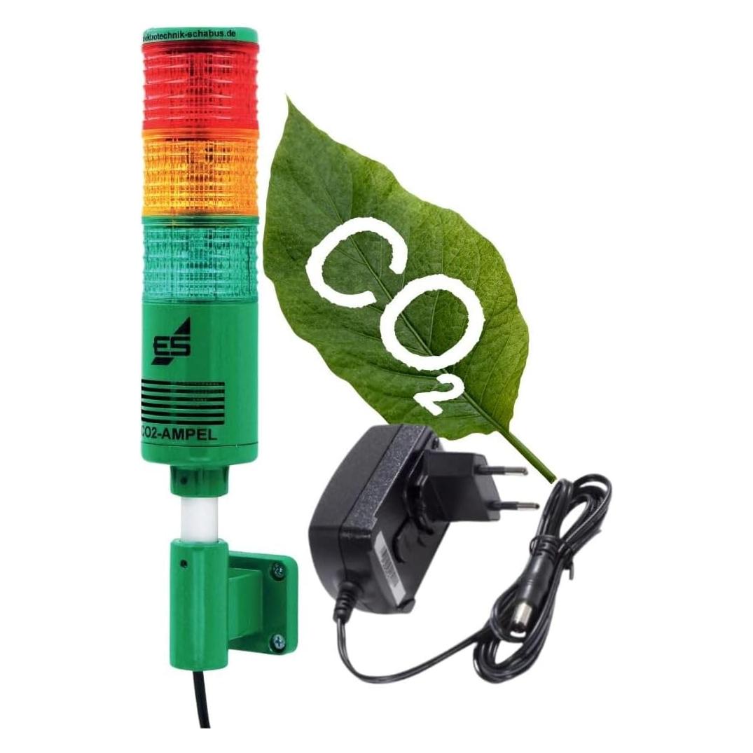 Schabus CO2 Ampel/Luftgütesensor Ampel zur Raumluftüberwachung "School" (400250)