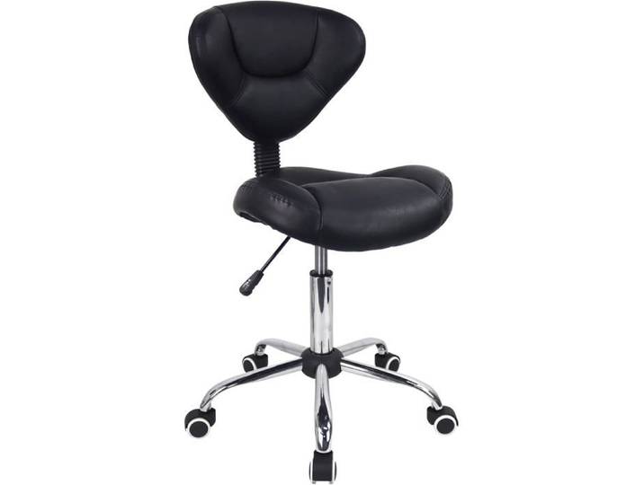 Tabouret Roulant Ergonomique Avec Coussin Épais En Cuir Pu Tabouret Pivotant À Hauteur Réglable Pour Le Travail Spa Salon De Tatou