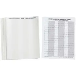 Brady, Etikettenrolle, LAT-59-361-2.5, selbstlaminierendes Polyester, Weiss/Transparent, 15.24 x 25.40(66.68) mm, pe (15.24 mm)