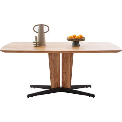 Esstisch MCA LIVING "Creston Esstisch", beige (naturfarben, naturfarben, schwarz, naturfarben), B:180cm H:77cm T:100cm, Akazie massiv natur lackiert, Tische, Esstisch