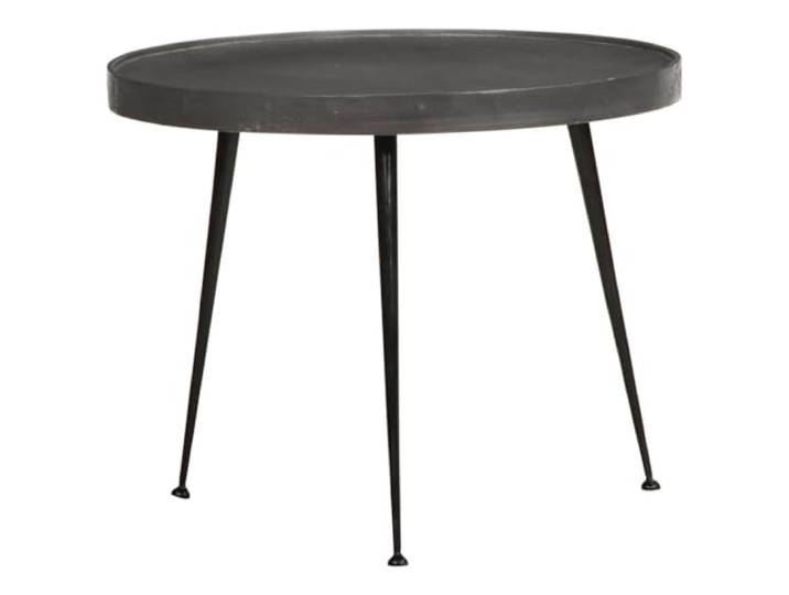 KTHLBRH Couchtische, 2 Stück, Schwarz, 55 x 55 x 45 cm Material Spanplatte und Metall, glatte Oberfläche, leicht zu reinigen, Beistelltisch oder Beistelltisch