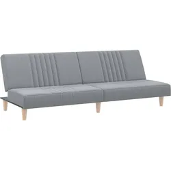 vidaXL Schlafsofa Hellgrau Stoff
