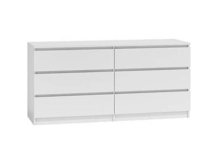 ASTER T6 - Commode chambre/bureau/salon 138x40x77 / 6 tiroirs - Meuble de rangement moderne Chiffonier Style Scandinave - Dressing