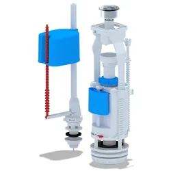 Belvit WC Spülventil 1/2" Anschluss unten Verchromt ECO-Spülfunktion