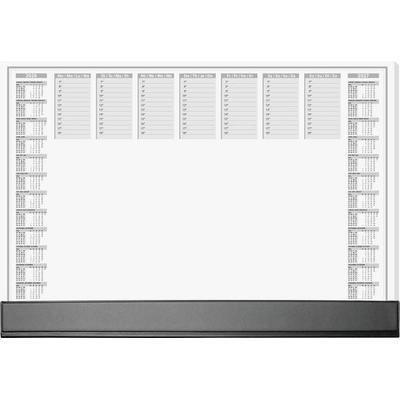 Sigel H6365 Schreibunterlage Wochenplan 2026, 2027 mit Schutzklappe Weiß, Schwarz (B x H) 59.5 cm x 41 cm 40 Blatt 1 St.