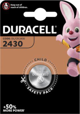 Knopfzelle Duracell® CR2430, Spannung 3 V, Lithium, silber, 1 Stück