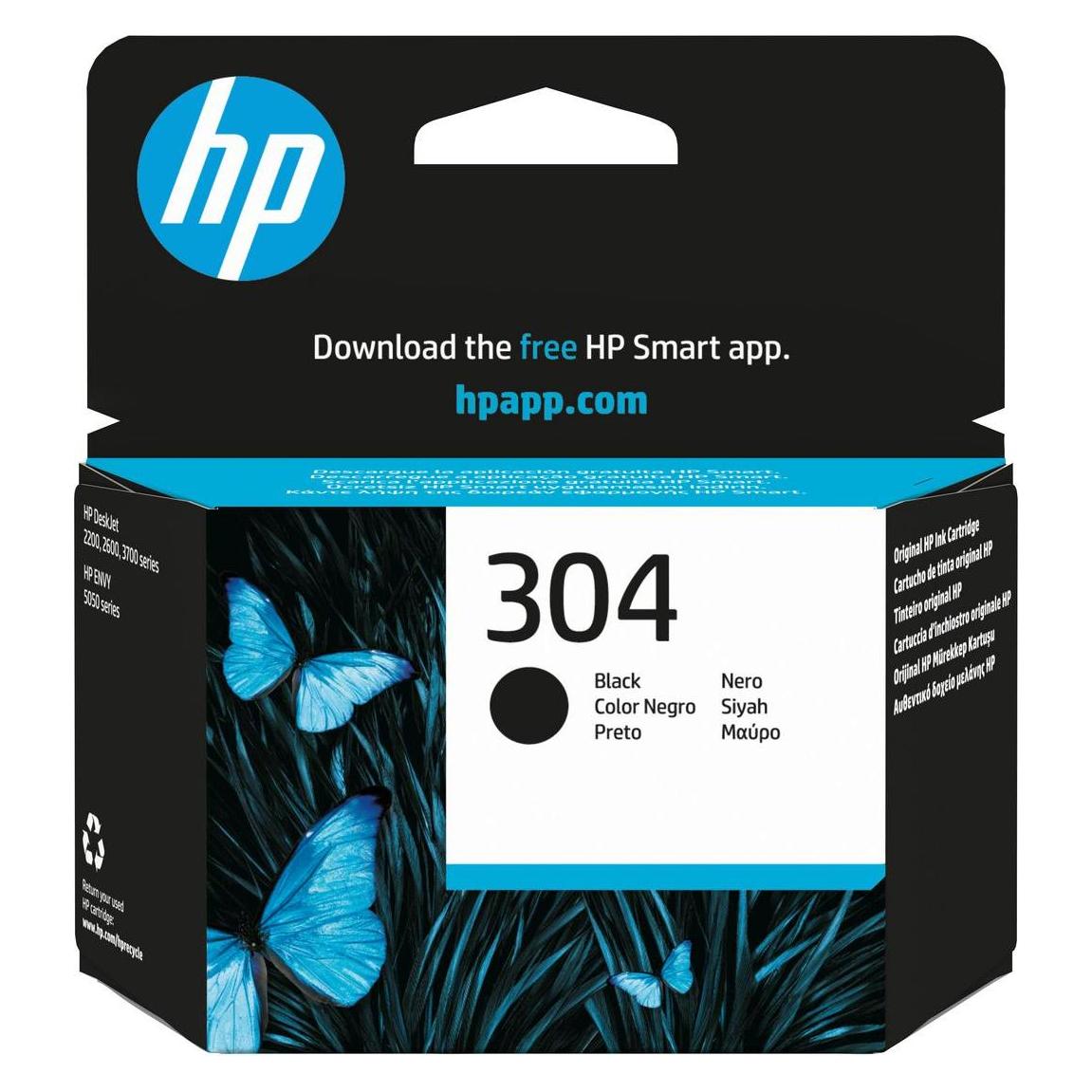 HP No. 304 Black N9K06AE#UUS (HP0889894860774)