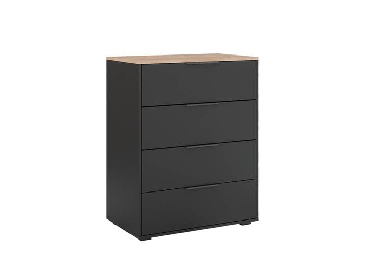 Sideboard avec 4 tiroirs anthracite/sonoma 80x101.9cm