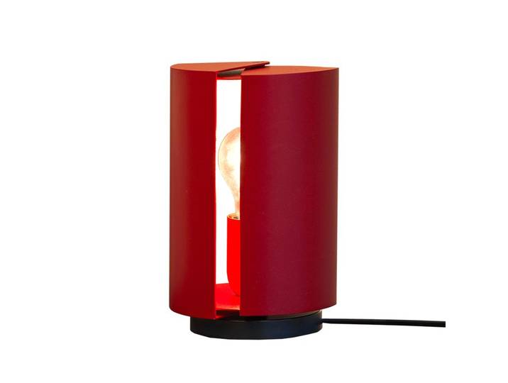 NEMO lampe de table PIVOTANTE À POSER (Rouge carmin - Aluminium et acier)
