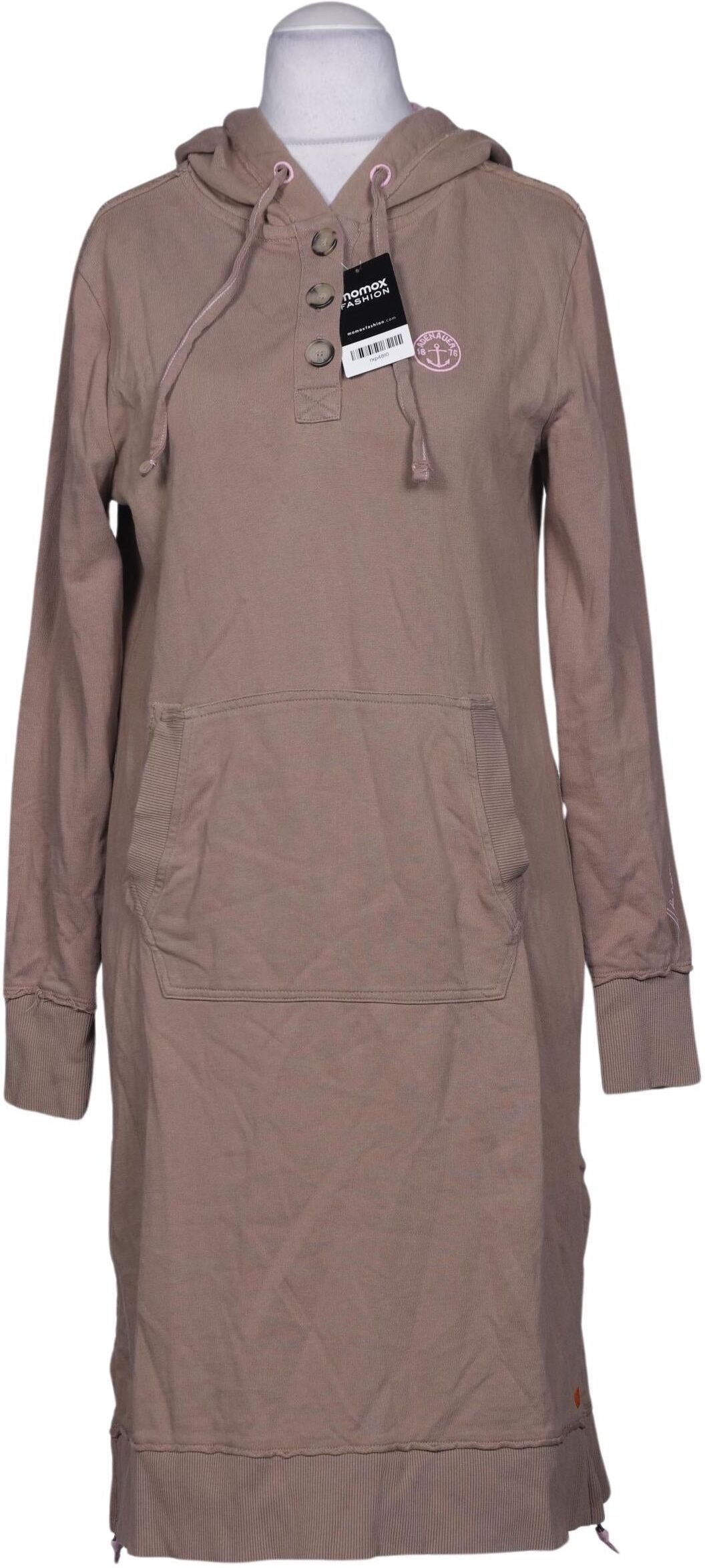 Adenauer & Co Damen Kleid, Beige, Gr. M, Baumwolle - Second Hand