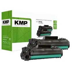 KMP Toner-Set ersetzt HP »CE278A« HP 78A schwarz schwarz