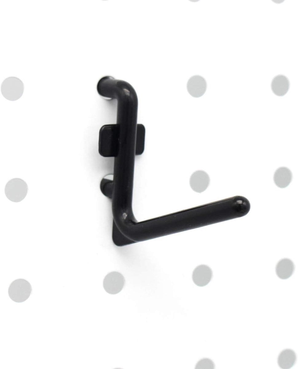 100 stuks Pegboard haken L-stijl gereedschapsorganizer zwart