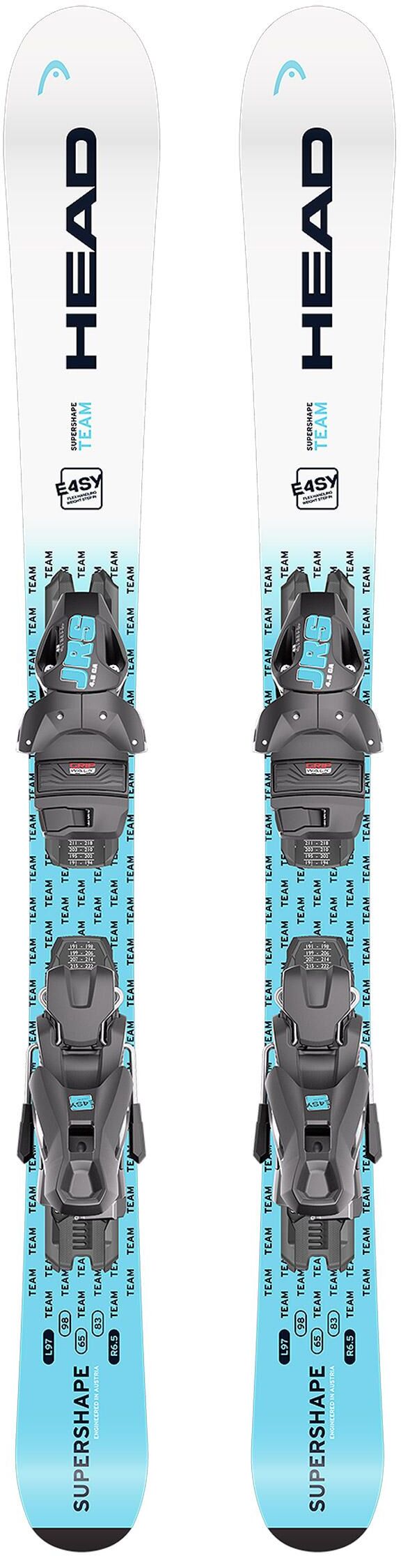 Head  - Pack Ski Supershape Team Easy Jrs (87-117) - 117 + Jrs 4.5 Gw Ca [I-80] Solid Black Space Blue - Ski