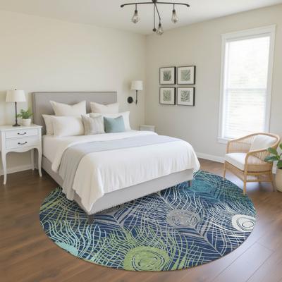 Addison Rugs Premium Washable Super Soft Peacock Feathers Mayfield Rug