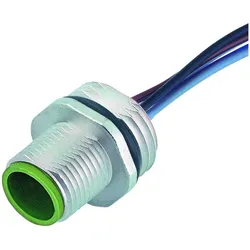 Murr Elektronik M12 St. Flansch Y-cod. Vorderwandmontage Litzen PP AWG20/26 0.2m, Elektronikkabel + Stecker