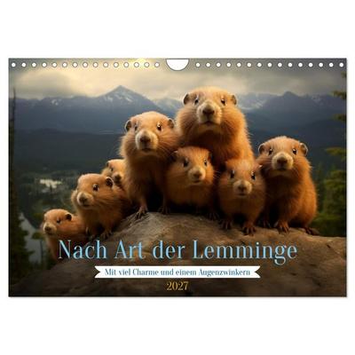 Nach Art der Lemminge (Wandkalender 2027 DIN A4 quer), CALVENDO Monatskalender