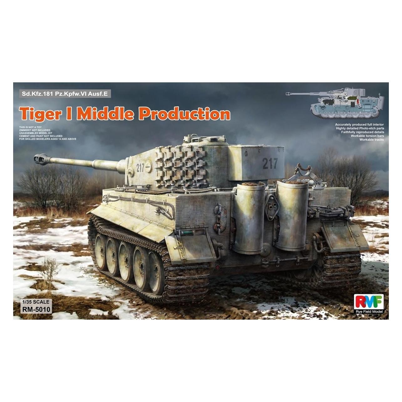 Rye Field Model Tiger I Middle Production Full Interior (RM-5010)