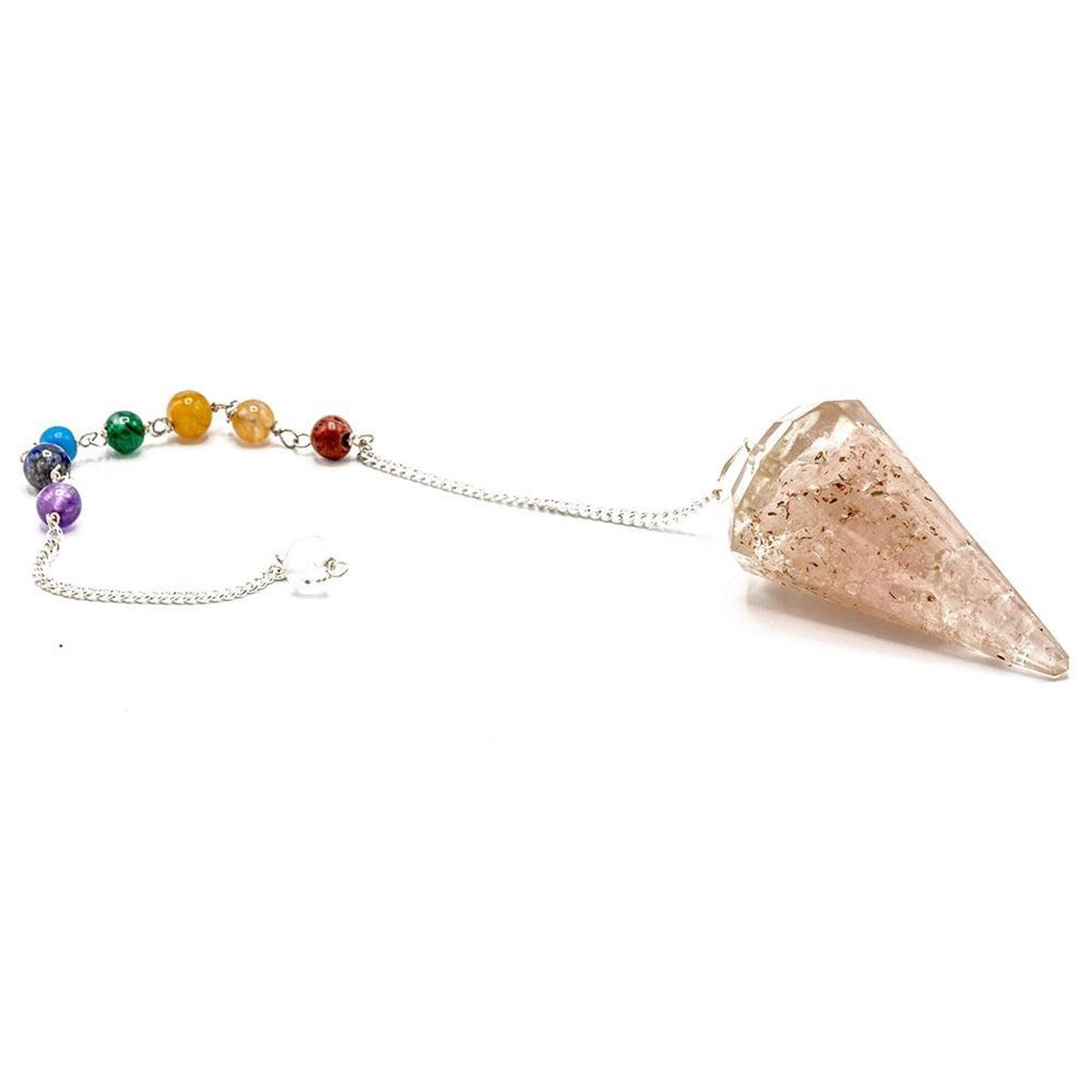 Joy of Balance Orgoniet Chakra pendel Rozenkwarts