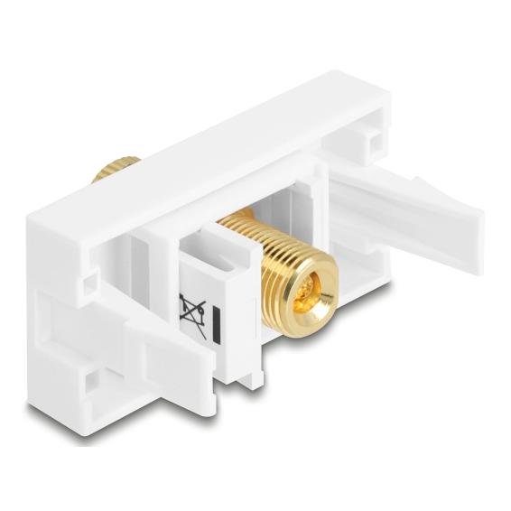 Delock Easy 45 Modul Polklemme zu Gewindebuchse schwarz / we (90902)
