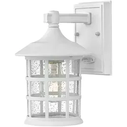 Wandleuchte Außenleuchte Wandlampe Glas IP44 Weiß Außenwandleuchte H 23,8 cm