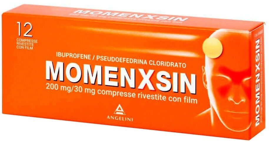Angelini Pharma Momenxsin 200mg/30mg 12 compresse rivestite