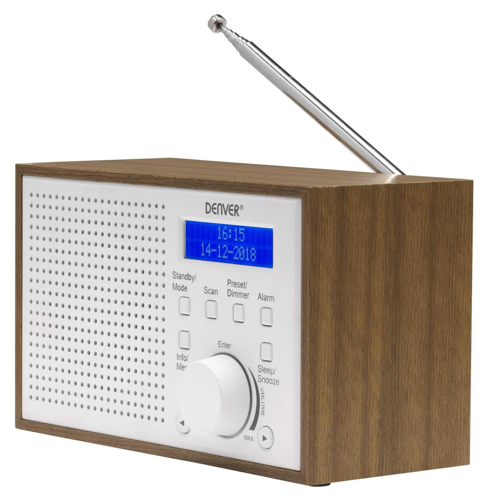 Denver DAB 46 Digitale Radio UKW DAB+ Wit